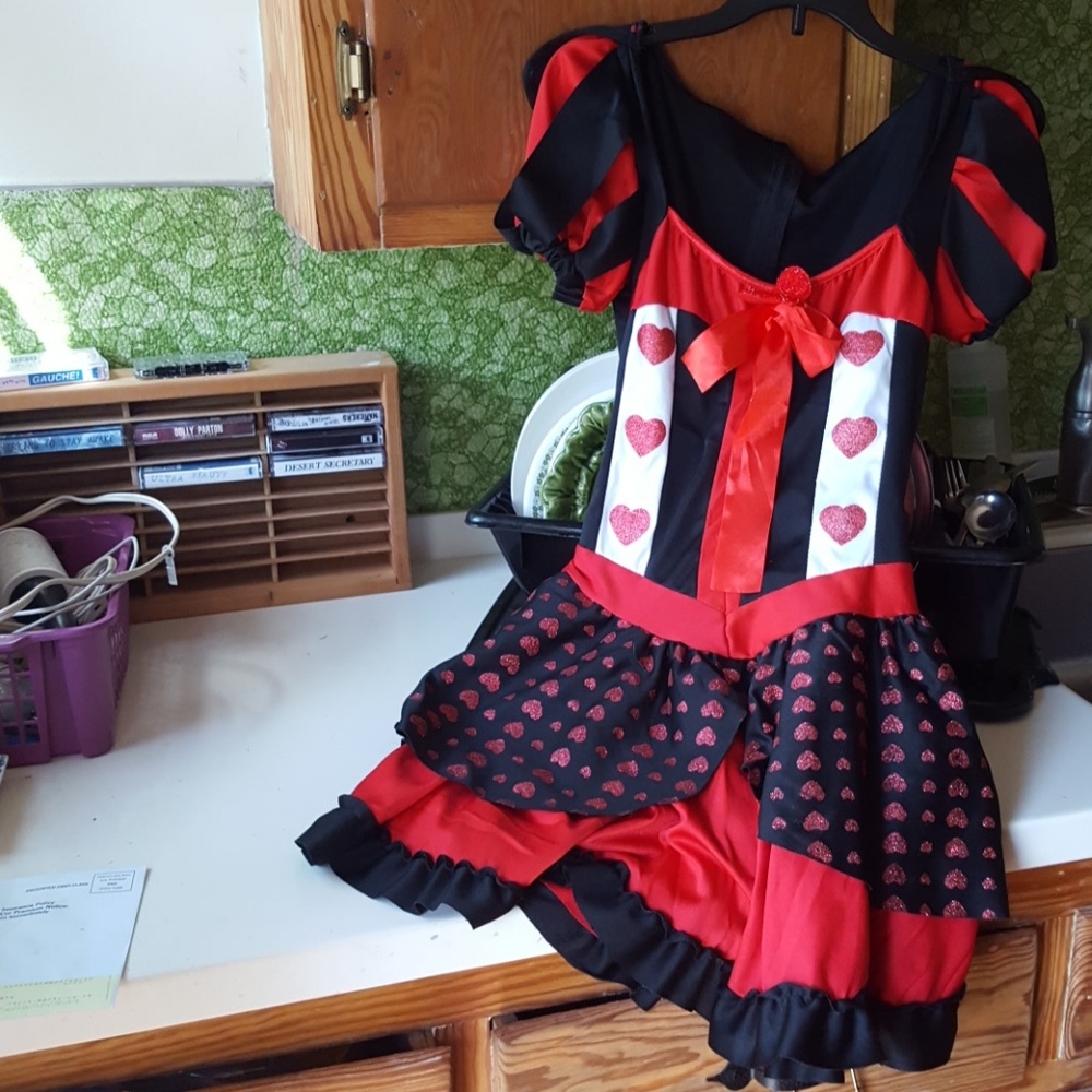 Queen of hearts costume dress